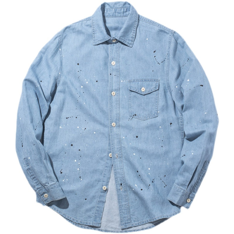 Vintage Splash Denim Shirt