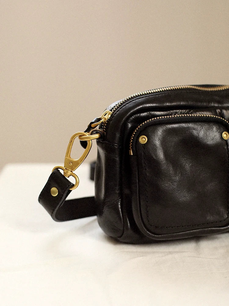 Retro Leather Chest Bag