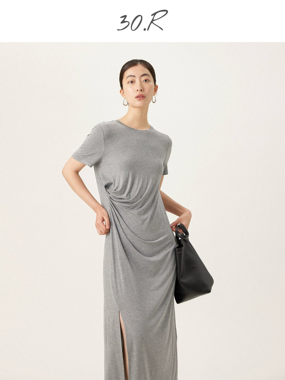 Modal Pleated T-Shirt Dress