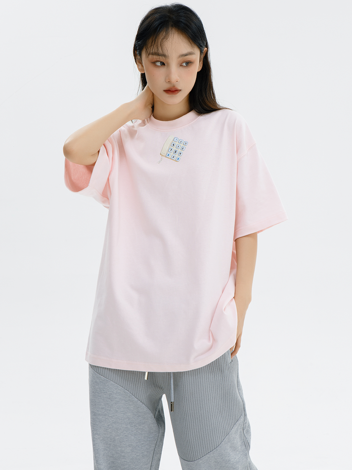 Retro Pink Telephone T-Shirt