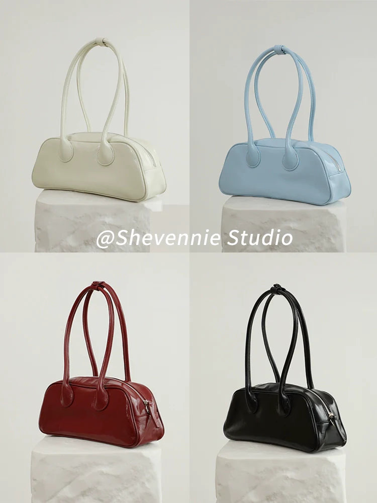 Shevennie Leather Baguette