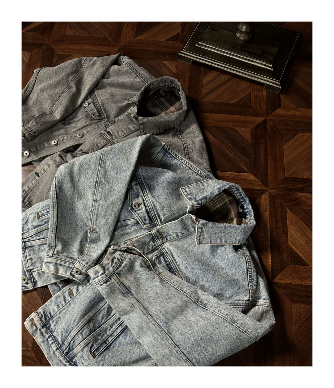 Snow-Washed Denim Jacket