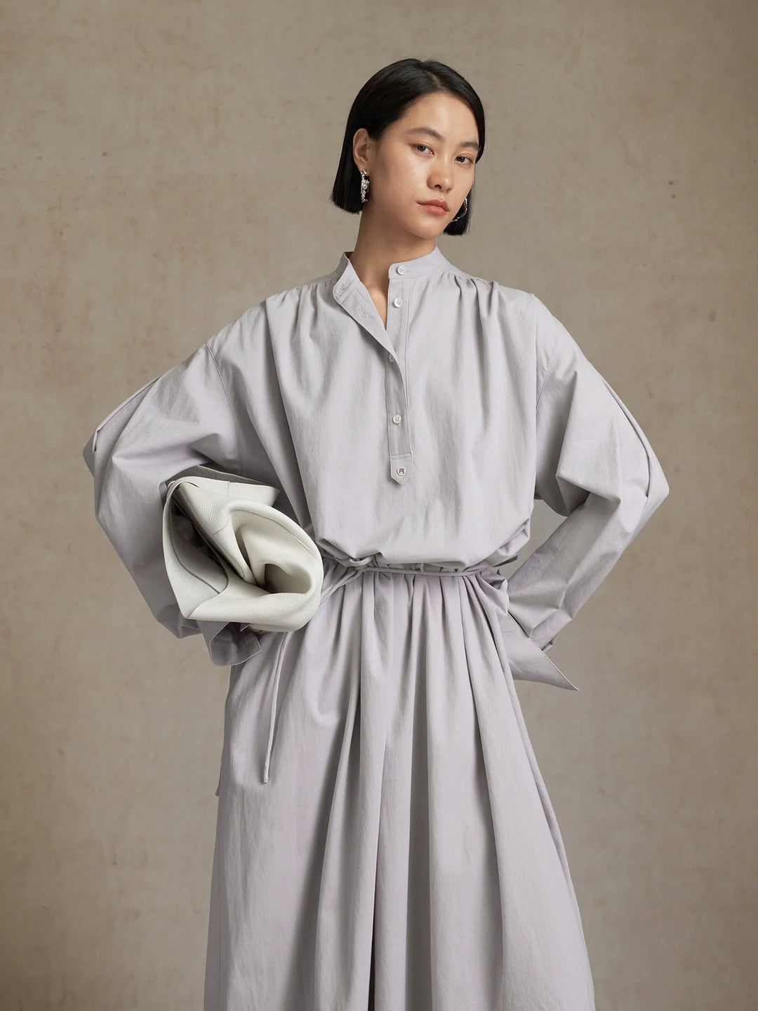 Long Cotton Shirt Dress