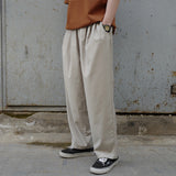 Autumn Retro Loose Nine-point Wide-leg Trousers for Men and Women