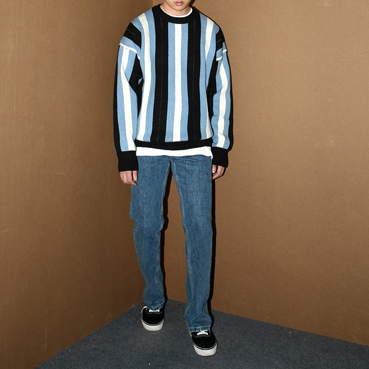 Vertical Striped Pullover