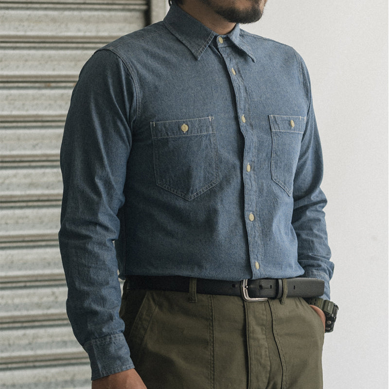 Chambray Long-Sleeve Shirt