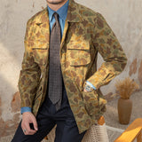 Camo Hunting Jacket - Retro Japanese Khaki with Multi-Pocket Warmth