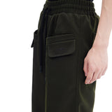 Unisex Elastic Wide-Leg Casual Pants with Slit - Versatile All-Match Style