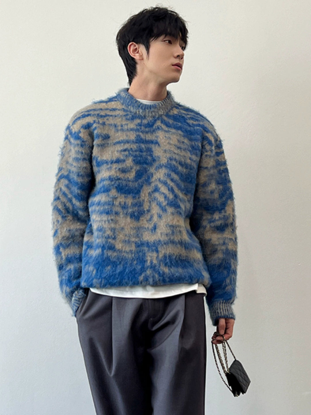 Textured Outline Sweater