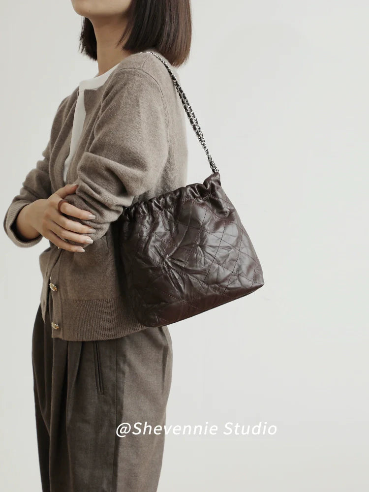 Waxed Leather Tote