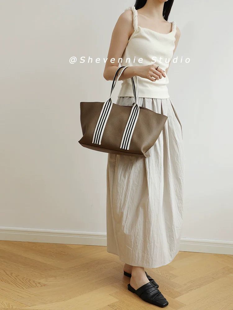 Lychee Leather Tote