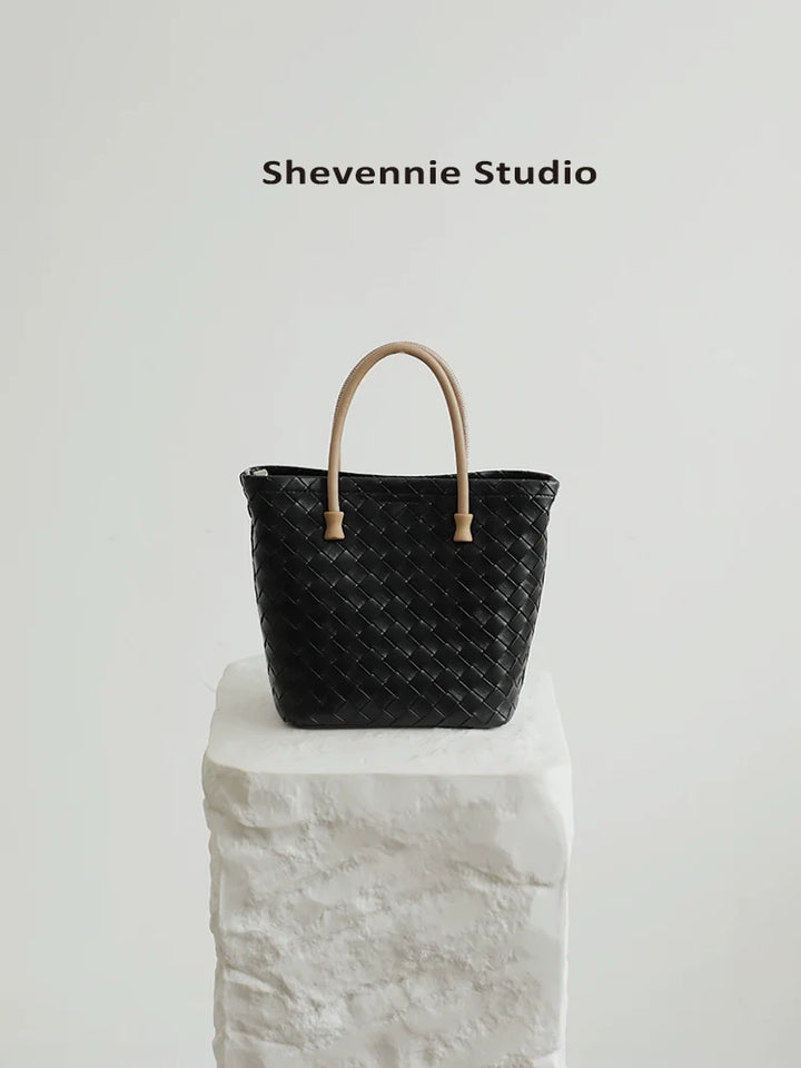 Sienna Woven Leather Tote