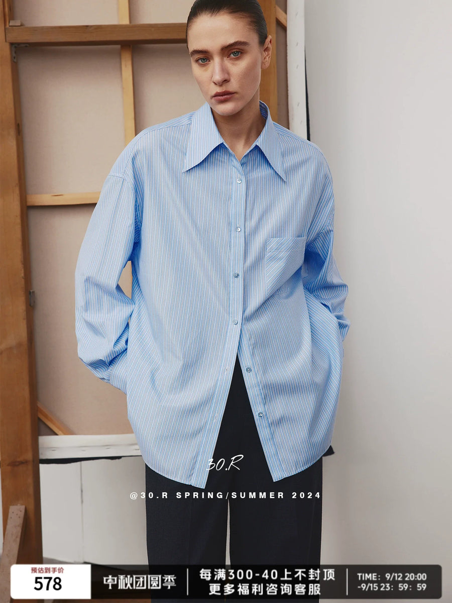 Striped Pima Cotton Shirt