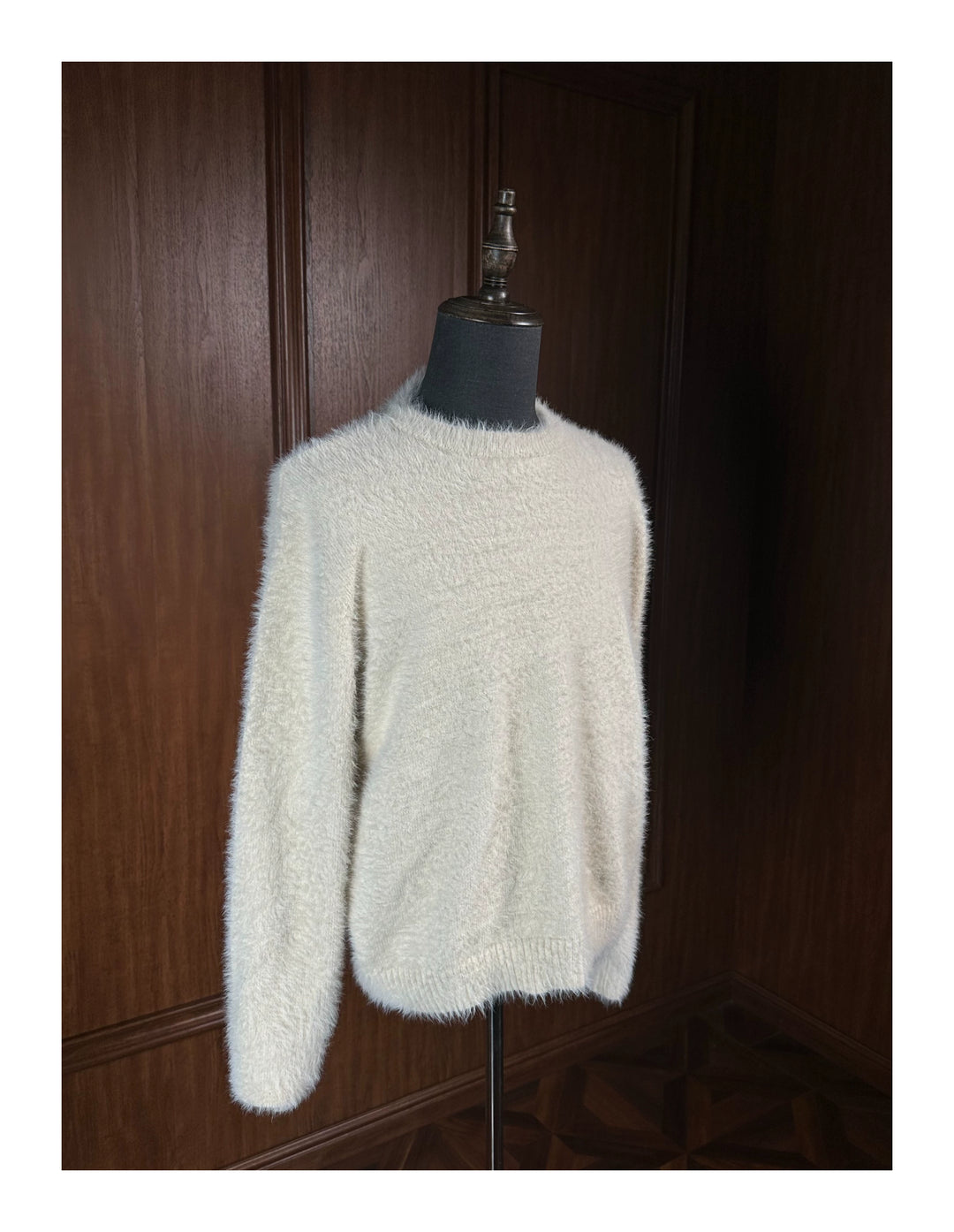 Soft Mink Knit Crewneck Sweater