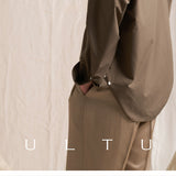 Men's Silky Cool Touch Half-Placket One-Piece Collar Ultrafine Modal Shirt