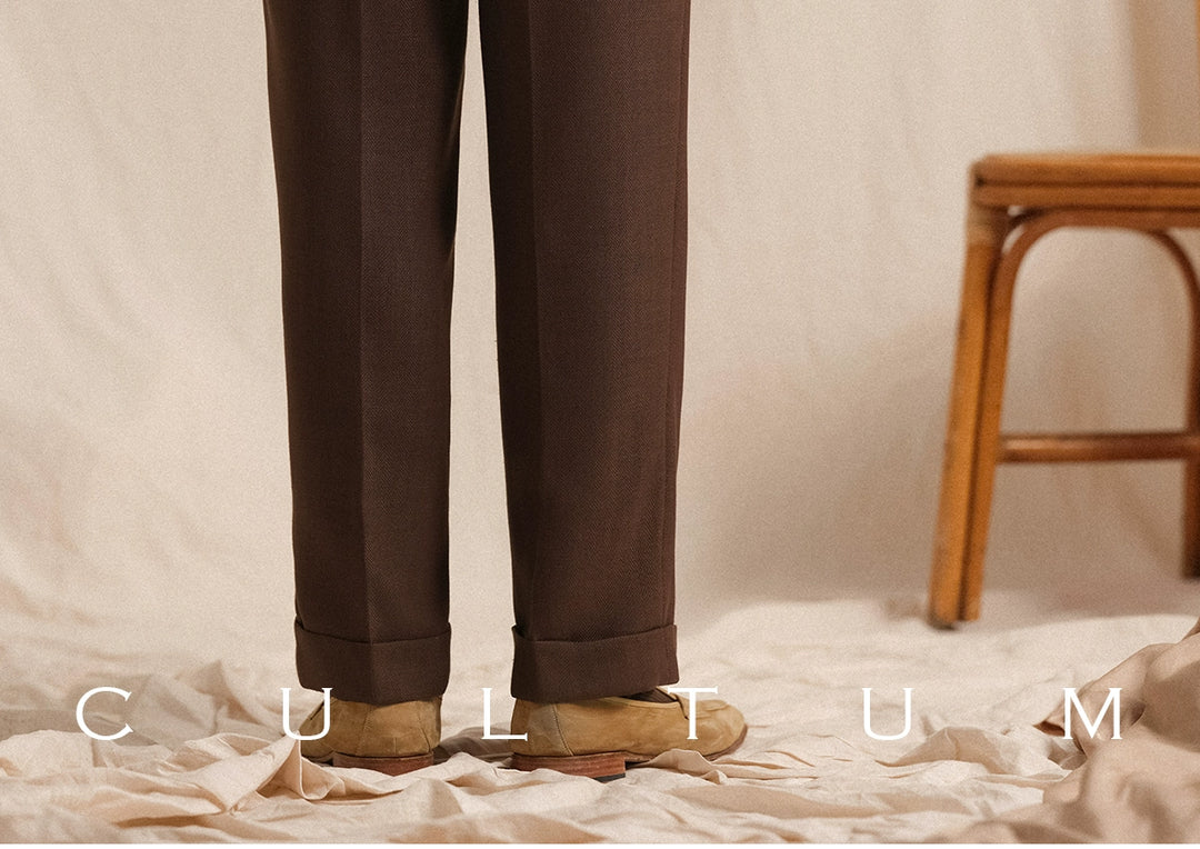 Herringbone Linen Trousers