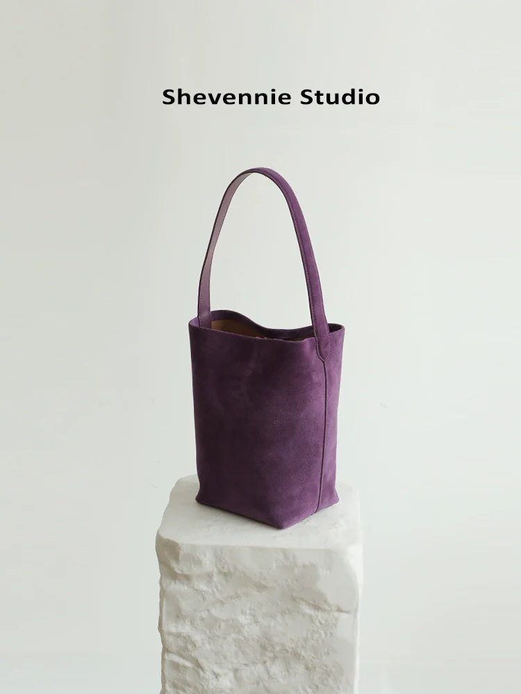 Suede Commuter Tote