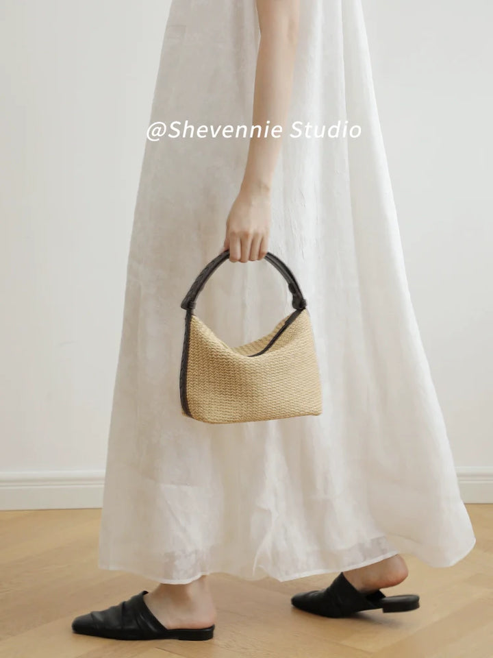 Woven Leather Tote