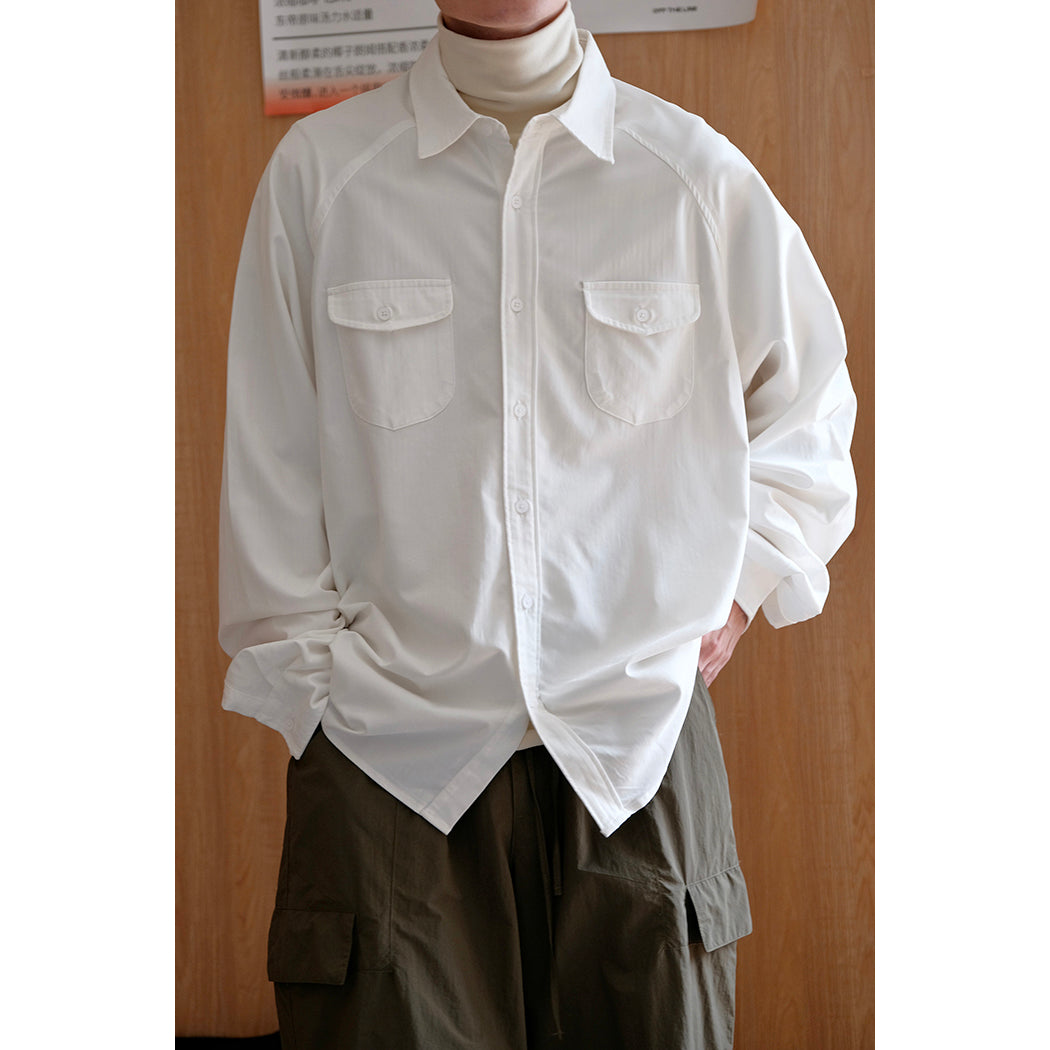 Multi-Pocket Long-Sleeved Shirt