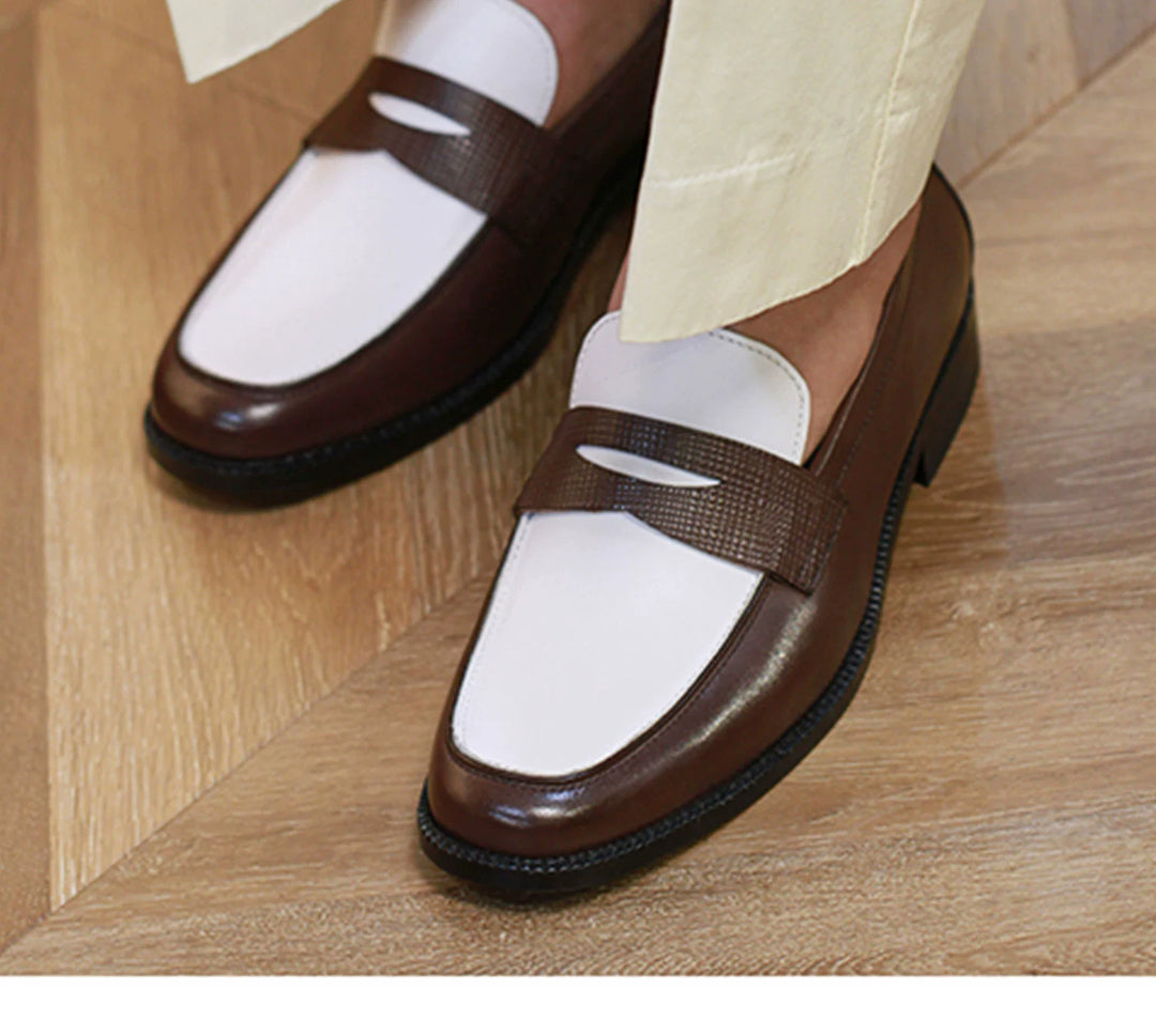 Yizhi Patchwork Loafers