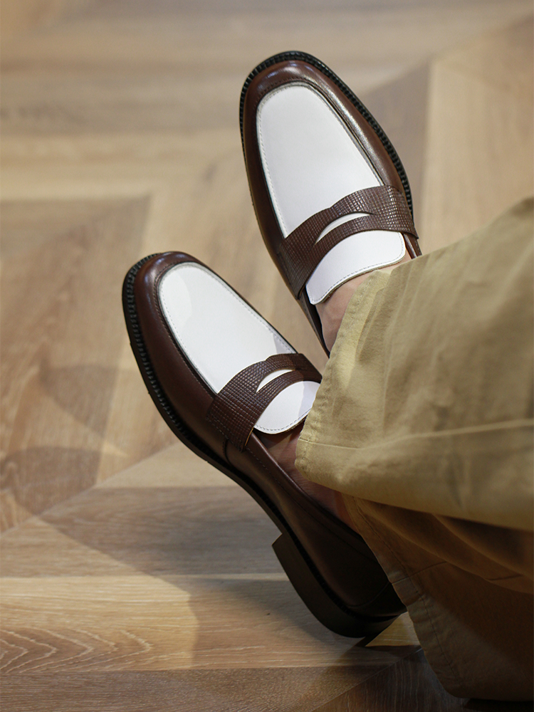 Yizhi Patchwork Loafers