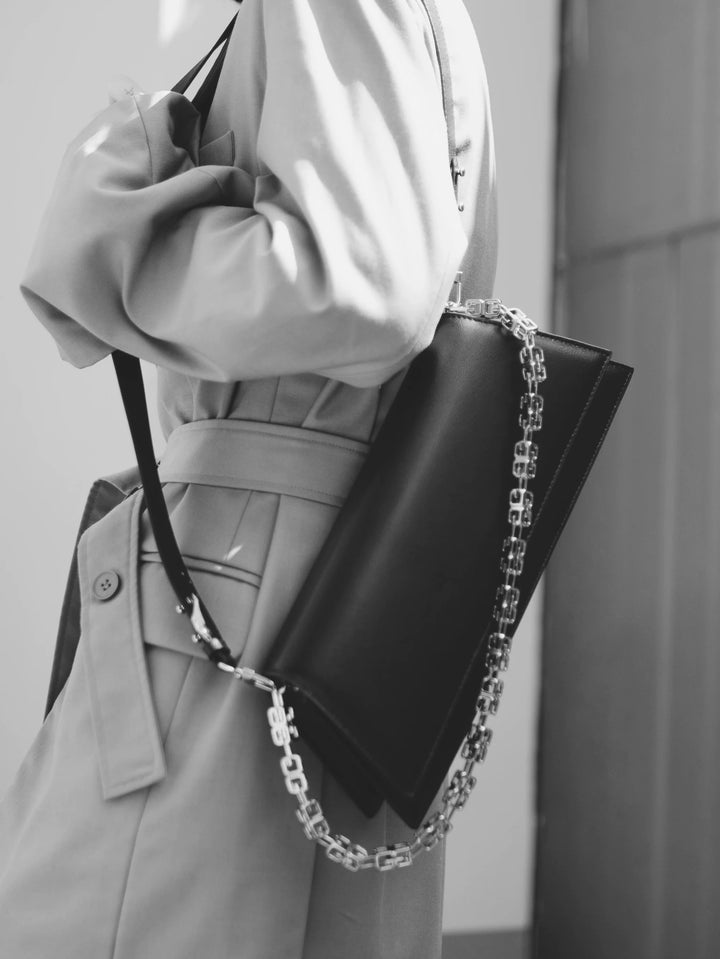 Ballet Noir Leather Shoulder Bag