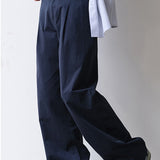 Adjustable Spring Thin Loose Japanese Retro Trousers for Men