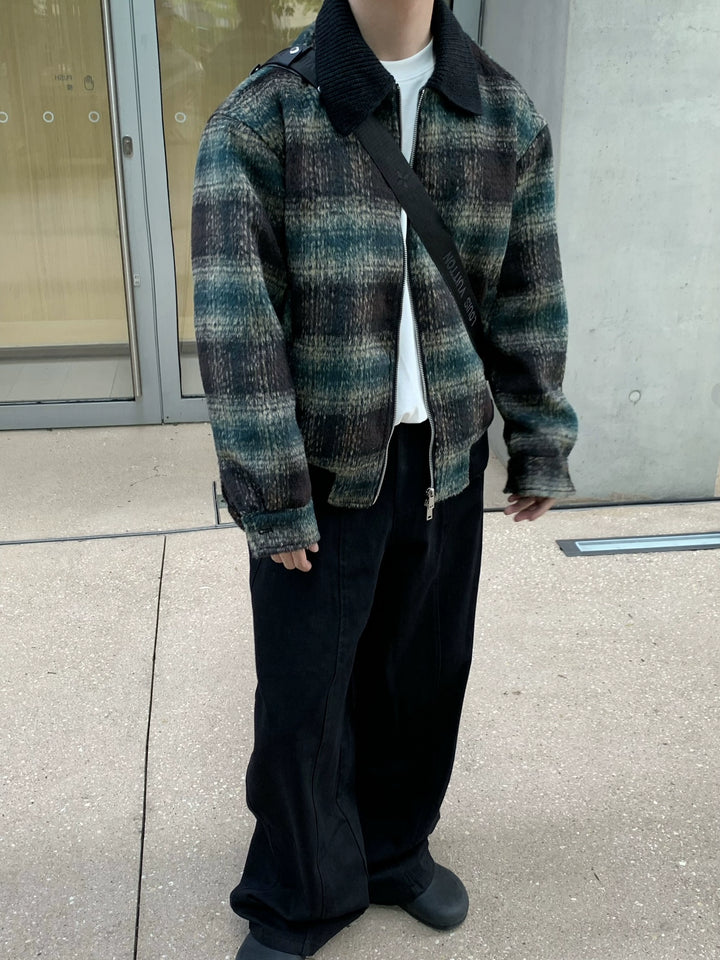 Plaid Loose Coat