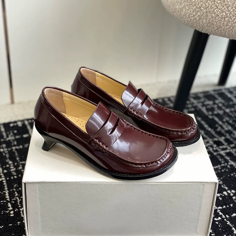 Sheepskin Heel Loafers