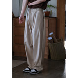 Japanese-style Loose Spring Trousers with Drawstring