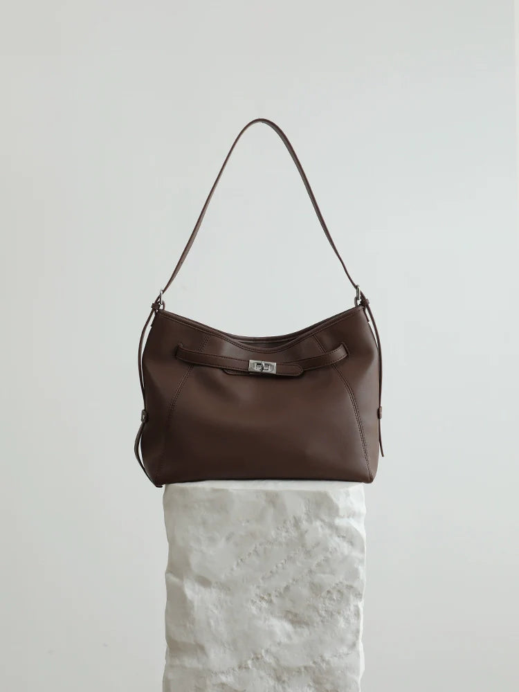 Platinum Leather Tote