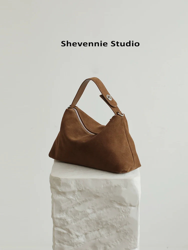 Frosted Suede Commuter Tote