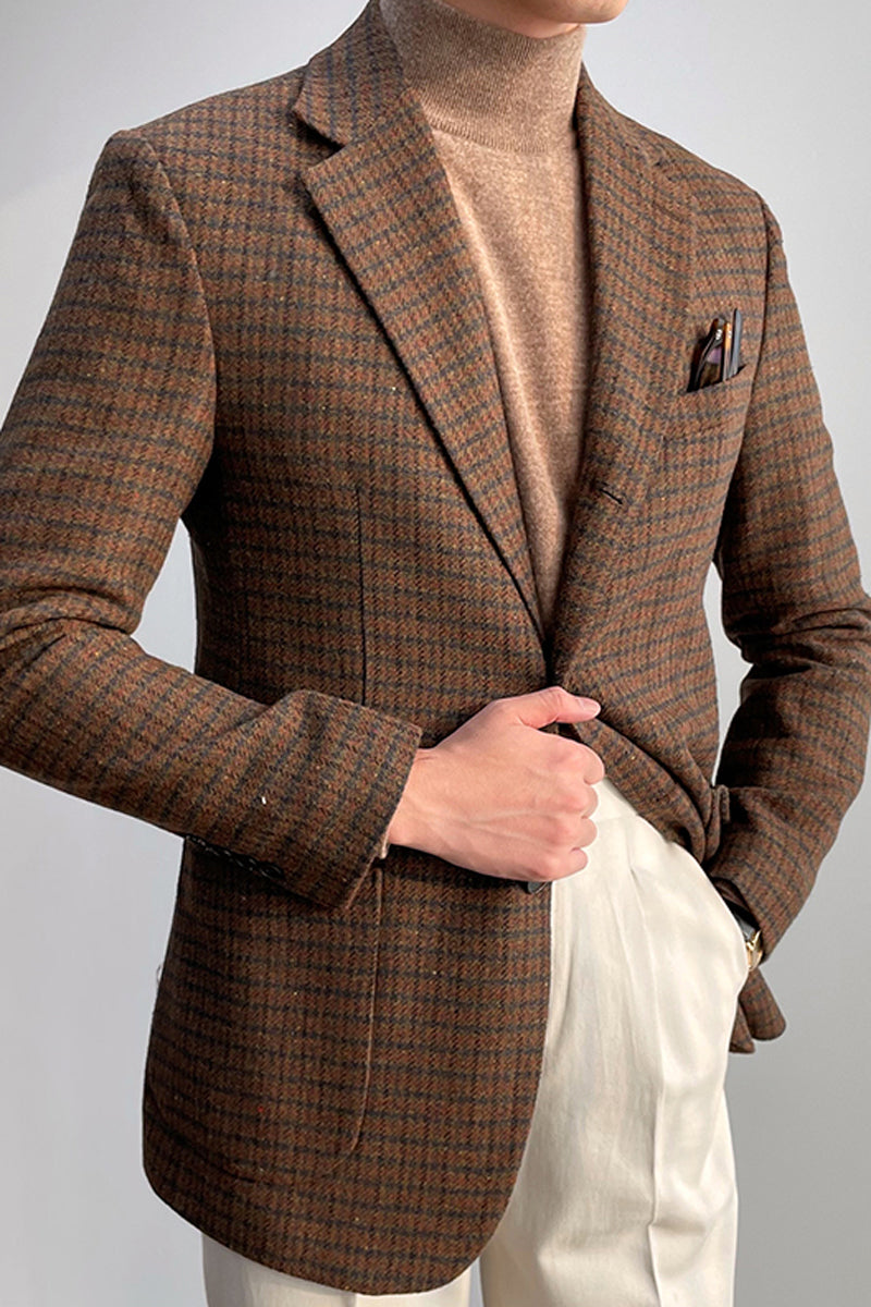 Tweed Houndstooth Suit