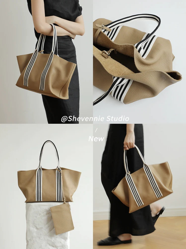 Lychee Leather Tote