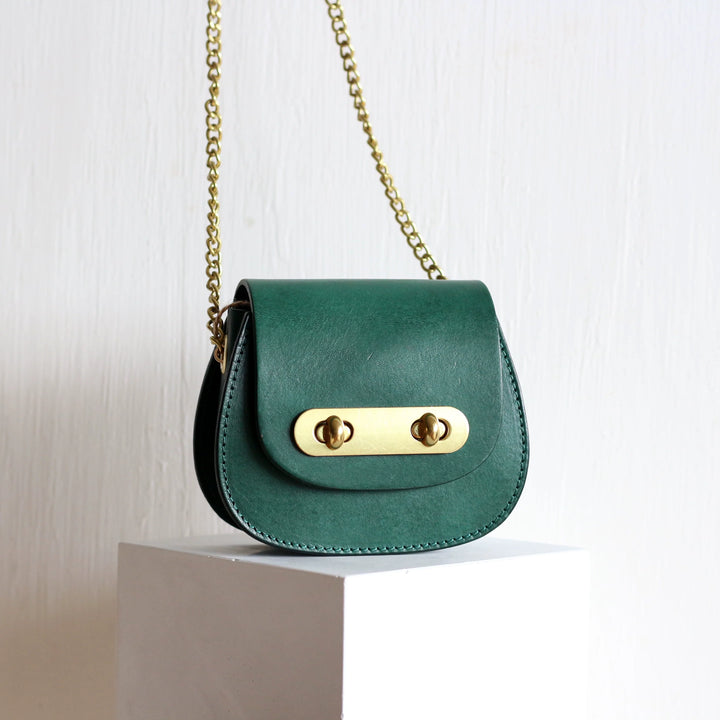 Leather Mini Saddle Bag