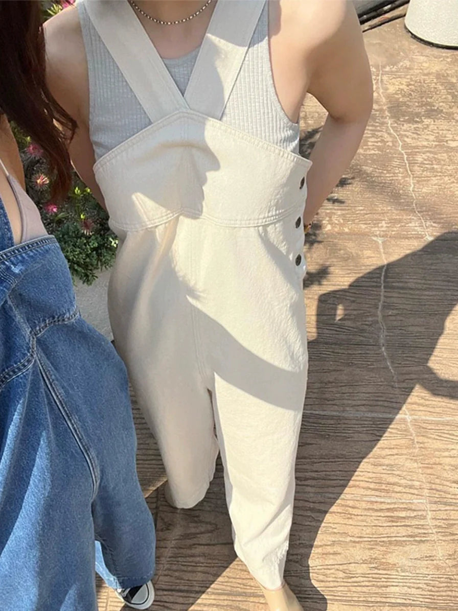 Cotton Wide-Leg Jumpsuit