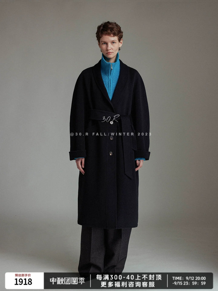 Fine Wool Long Coat