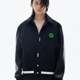 Contrast Color Embroidered Baseball Jacket - G Series