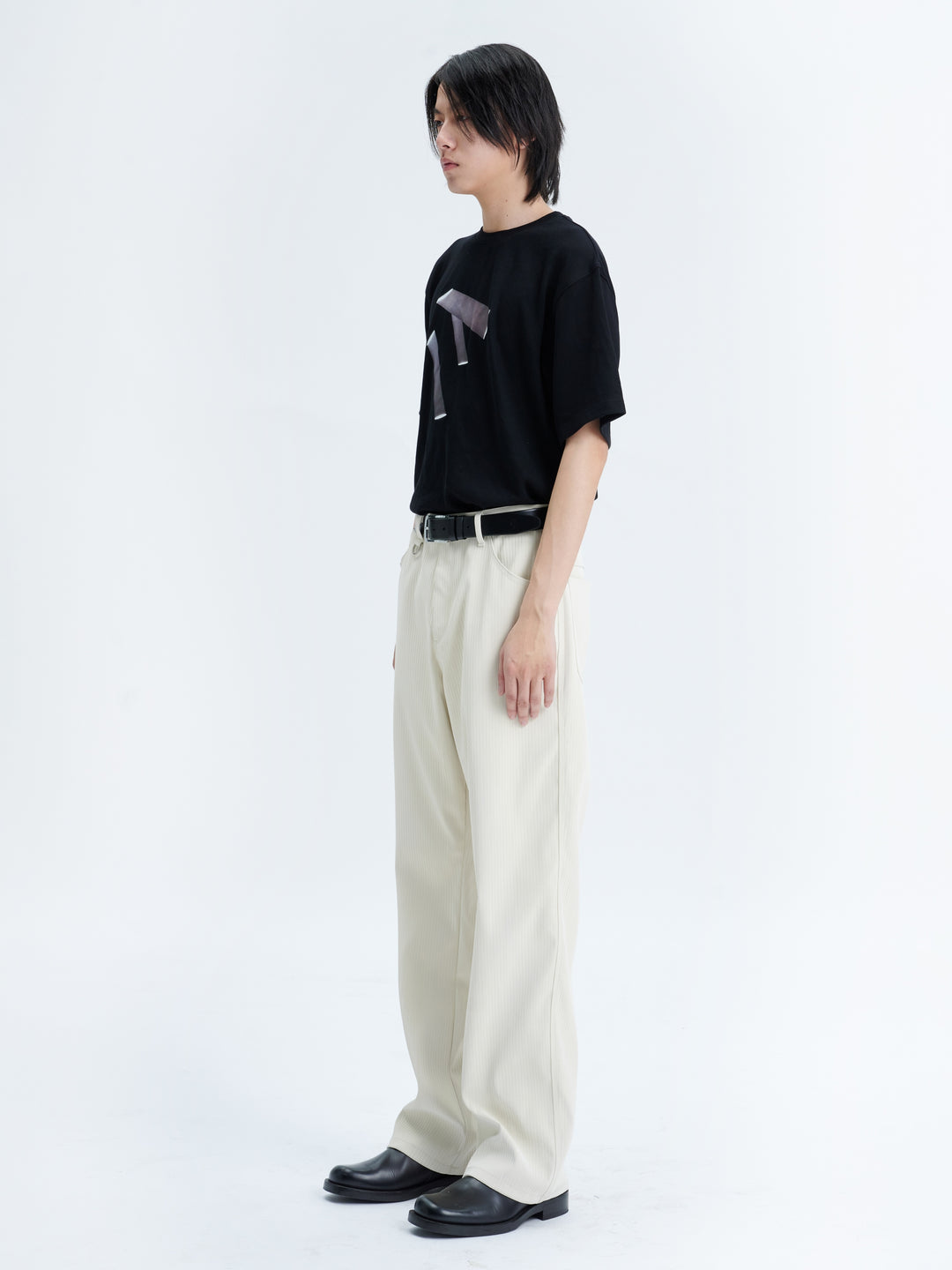 Gradient Leather Trousers