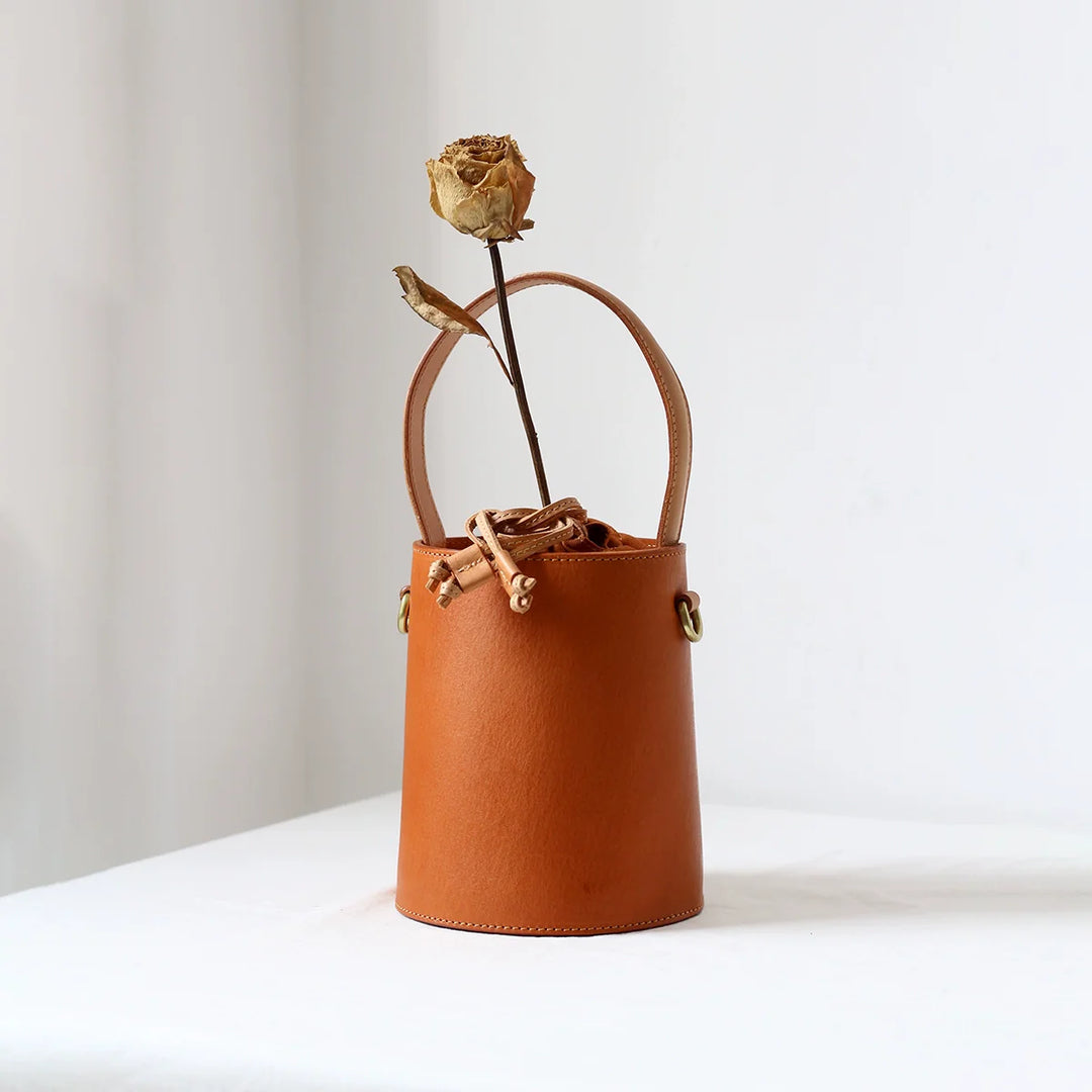 Rongqing Leather Bucket Bag