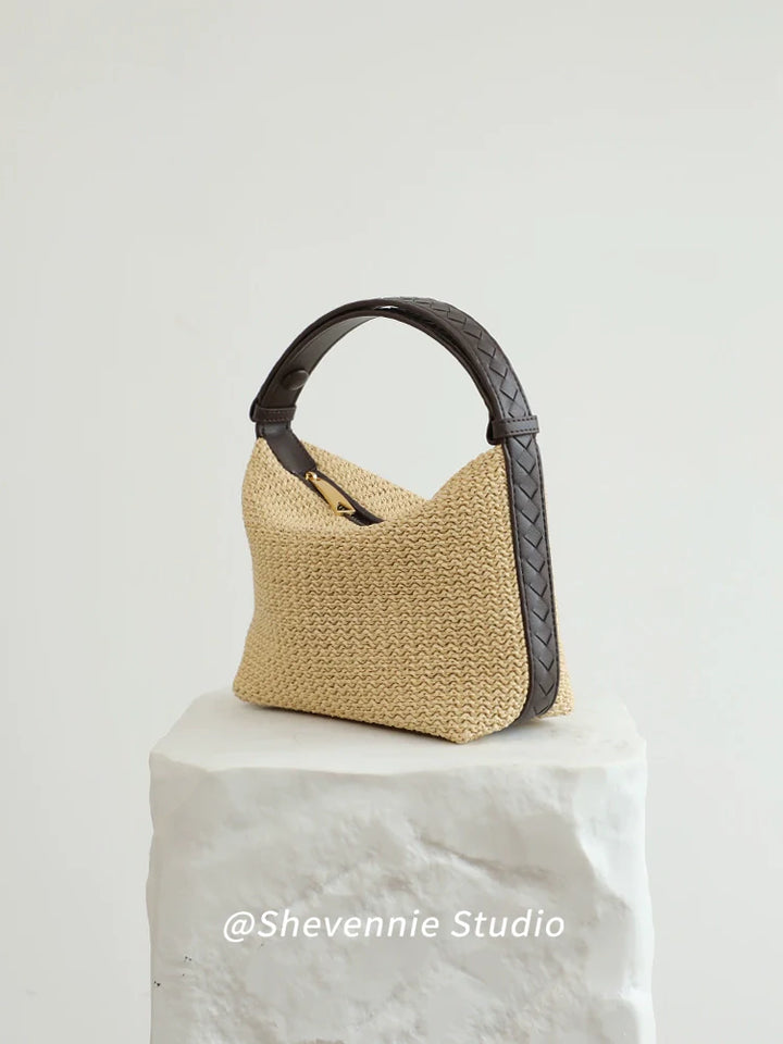 Woven Leather Tote