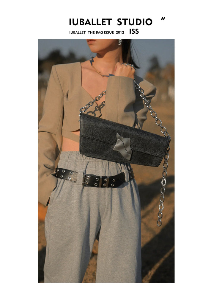 Leather Chain Shoulder Bag