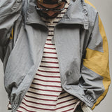 American Retro Loose Jacket with Removable Hood Men's Fashion