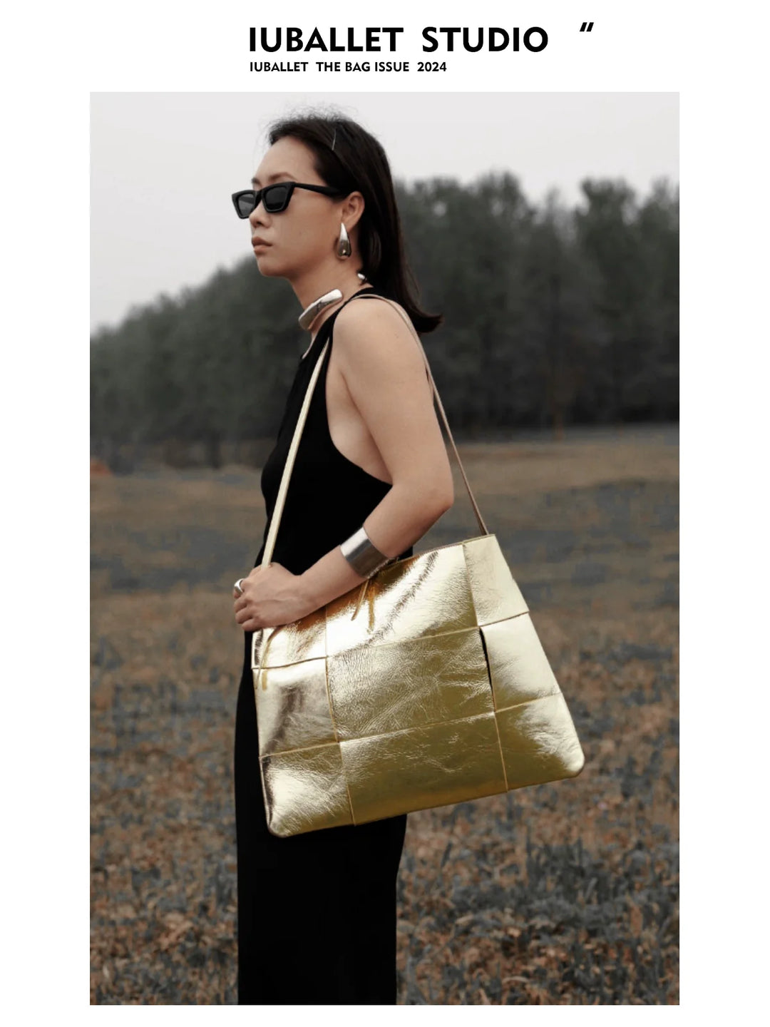 Leather Woven Tote