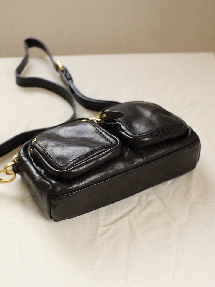 Retro Leather Chest Bag