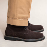 Retro Desert Boots - Handmade Martin Boots in Casual High-Top Style
