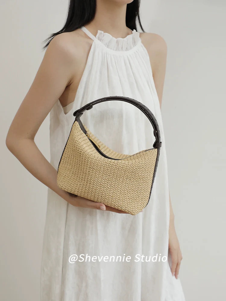 Woven Leather Tote