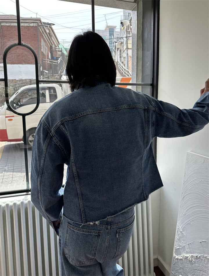 Raw Edge Denim Jacket