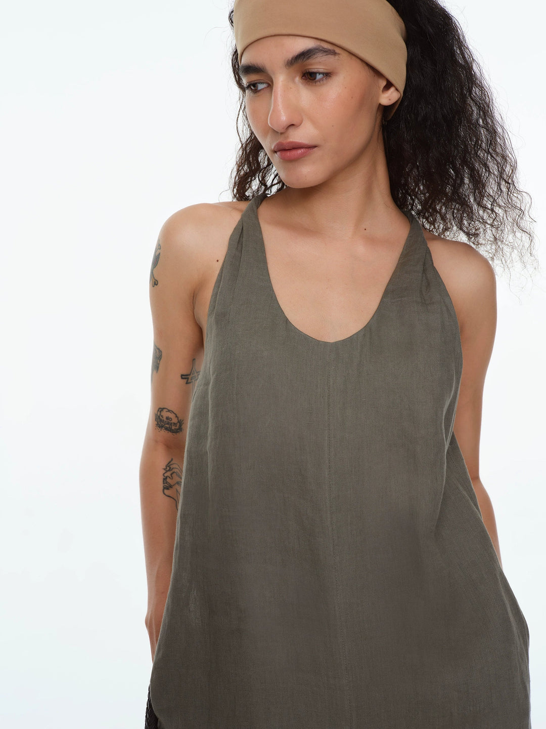 Linen Halter Dress