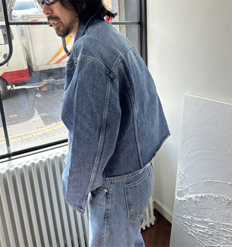 Raw Edge Denim Jacket